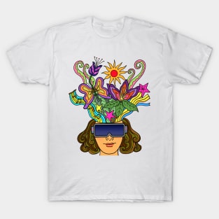 Virtual Reality Metaverse Creative Beautiful Mind Fantasy T-Shirt